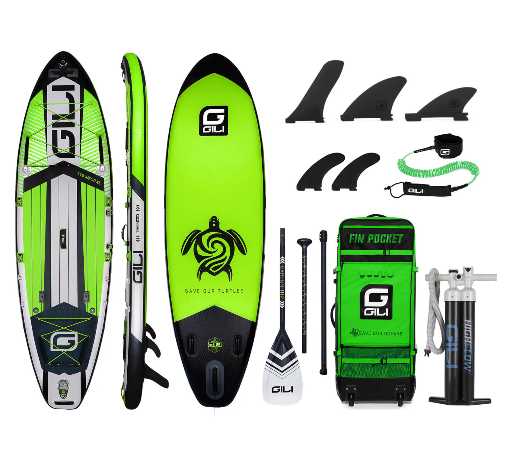 10'6 / 11'6 MENO Inflatable Stand Up Paddle Board