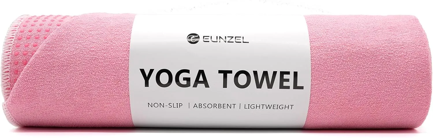 Yoga Towel - Microfiber Non Slip Yoga Mat Towel with Grip Dot Sweat Absorbent